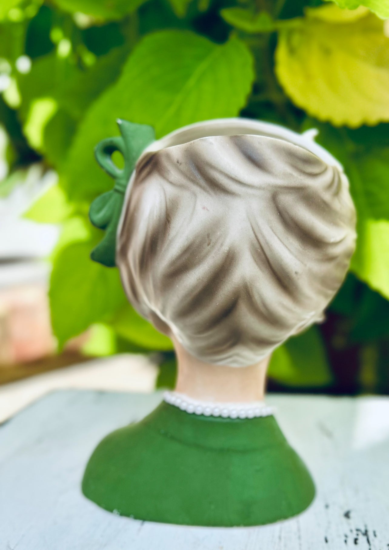 Vintage Napcoware C8497 Lady Head Vase-7.5 's vase in 1950's