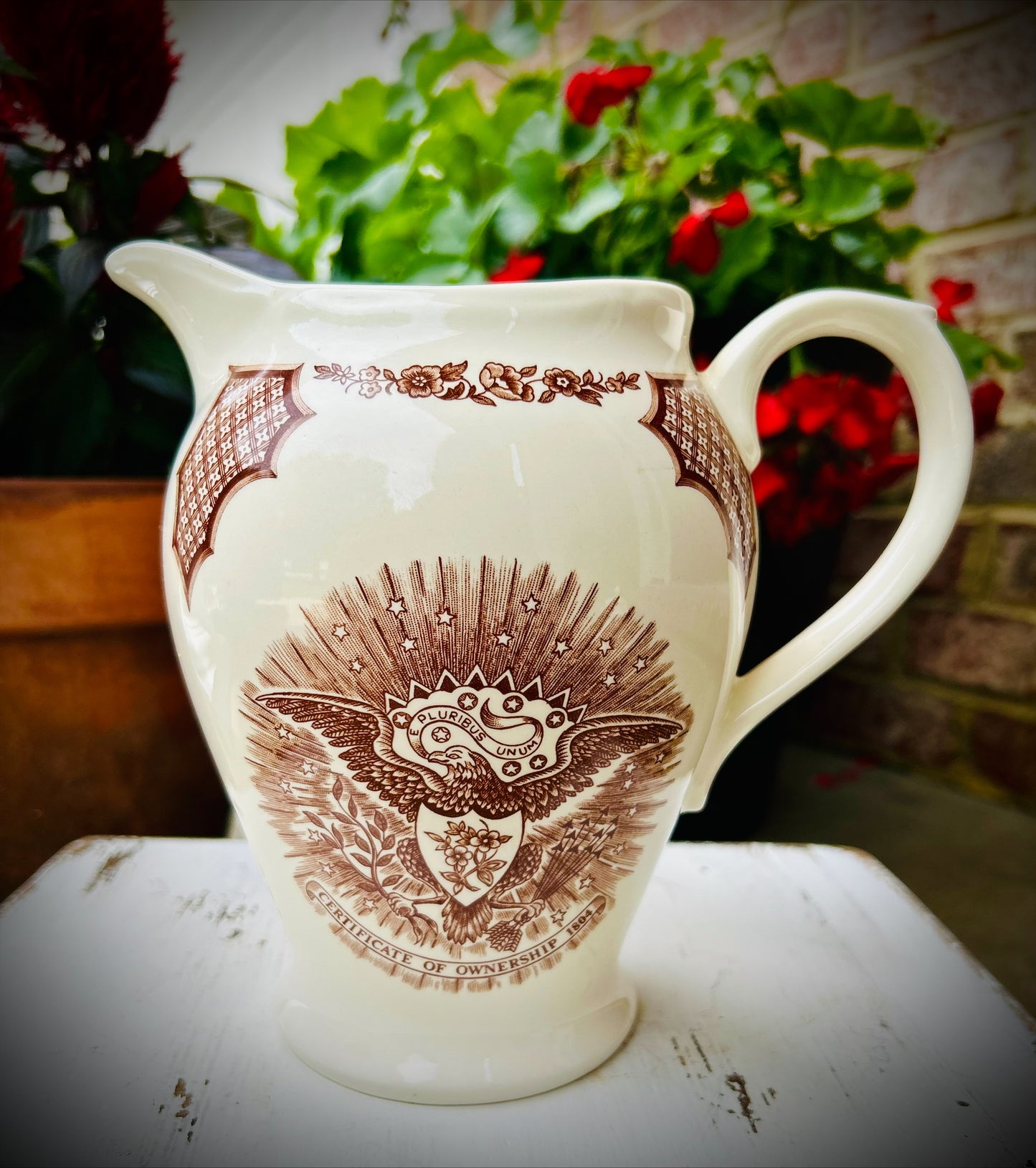 Vintage Alfred Meakin "Fair Winds" Ironstone Coffee Pot