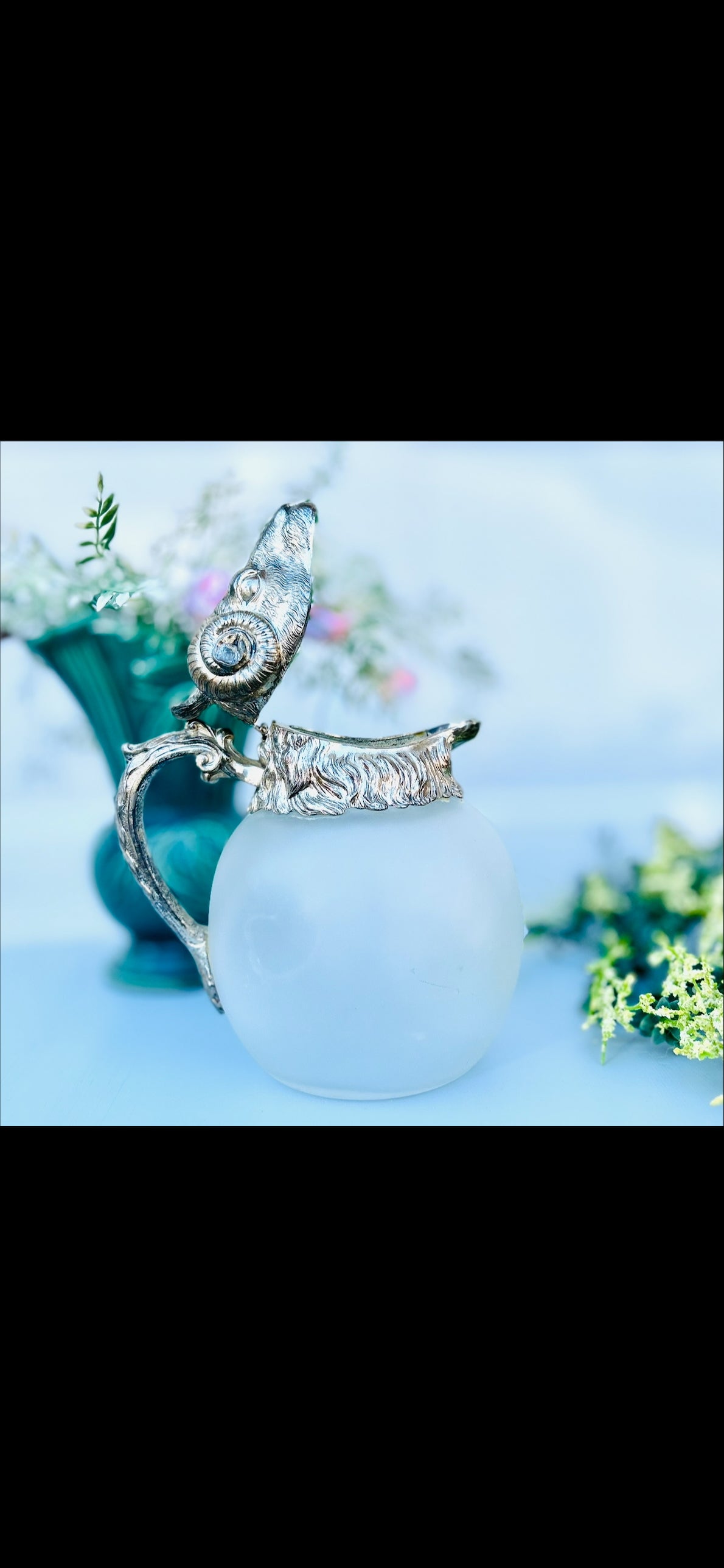 Ram's Head Silver-plated Decanter