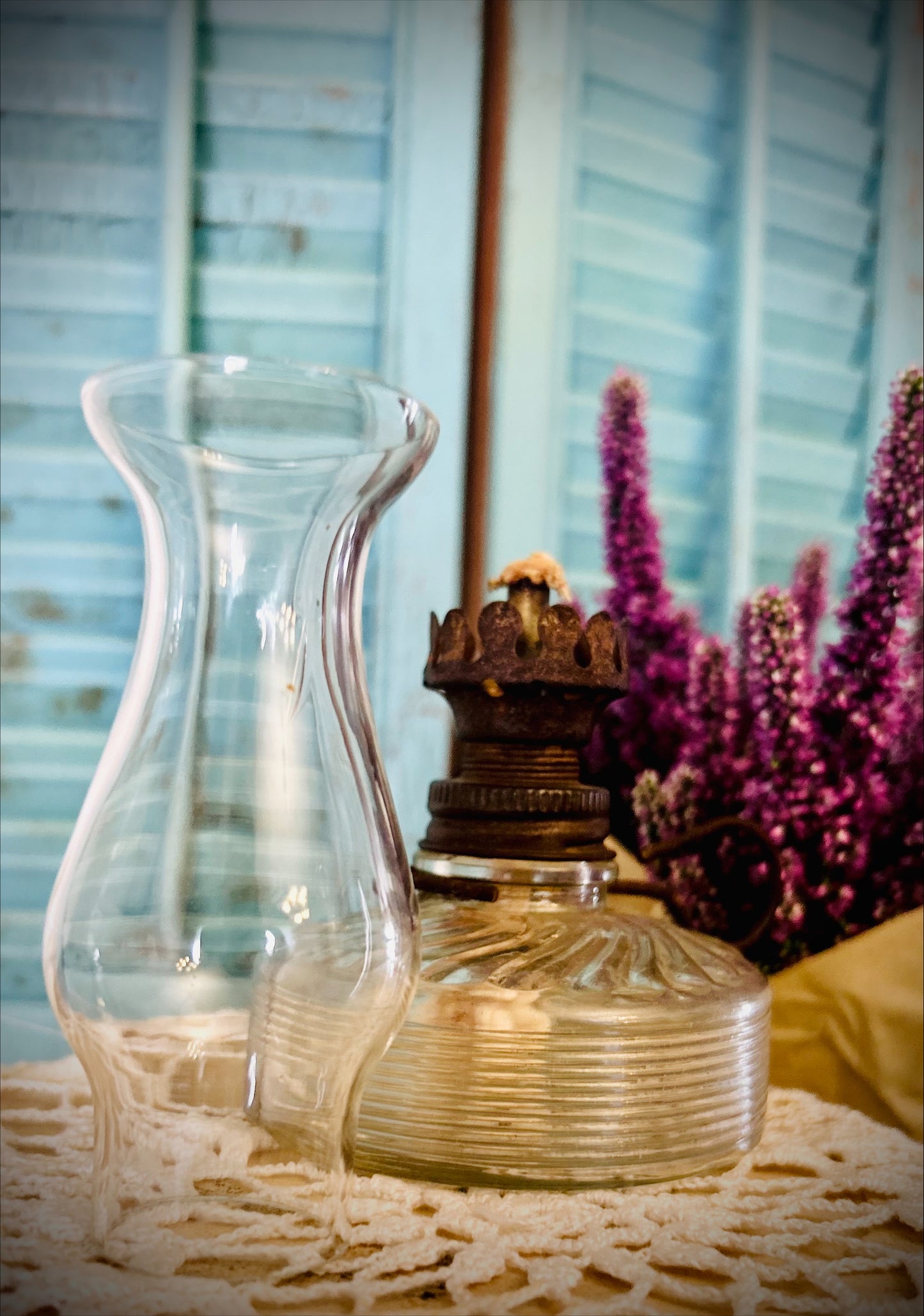 Vintage Mini Finger Oil Lamp