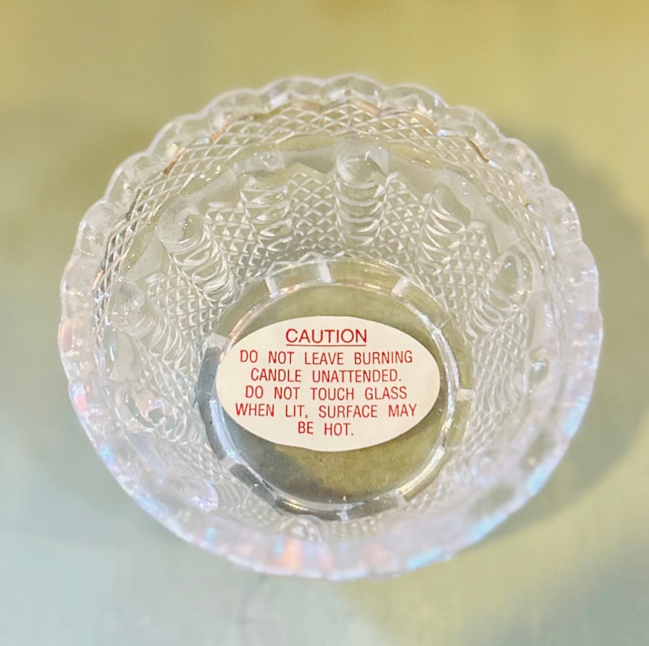 Vintage Fenton Cranberry Quilted design, Hand Painted Floral Motif, Signed Fairy Lamp