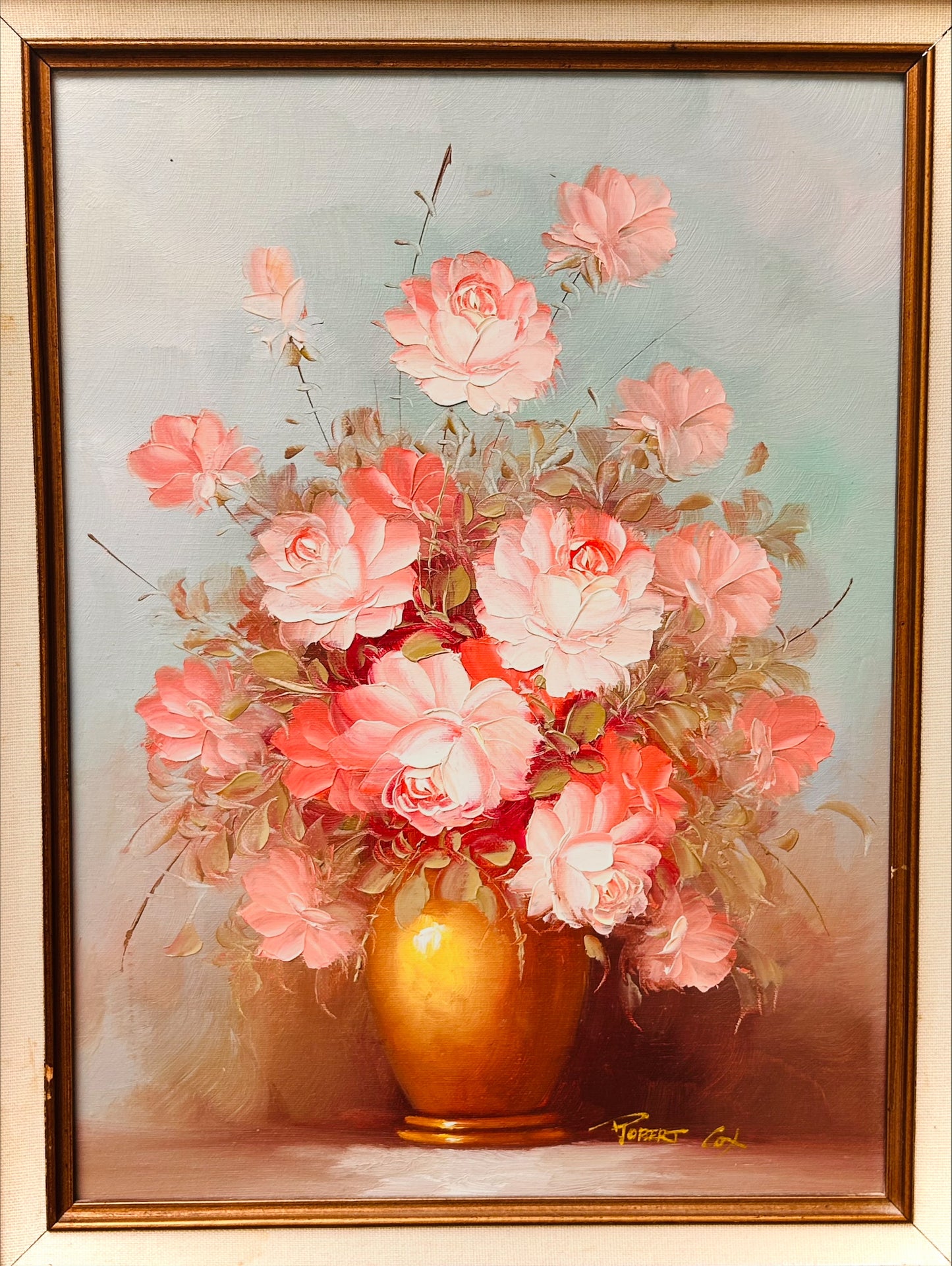 Vintage Robert Cox Still Life Painting.