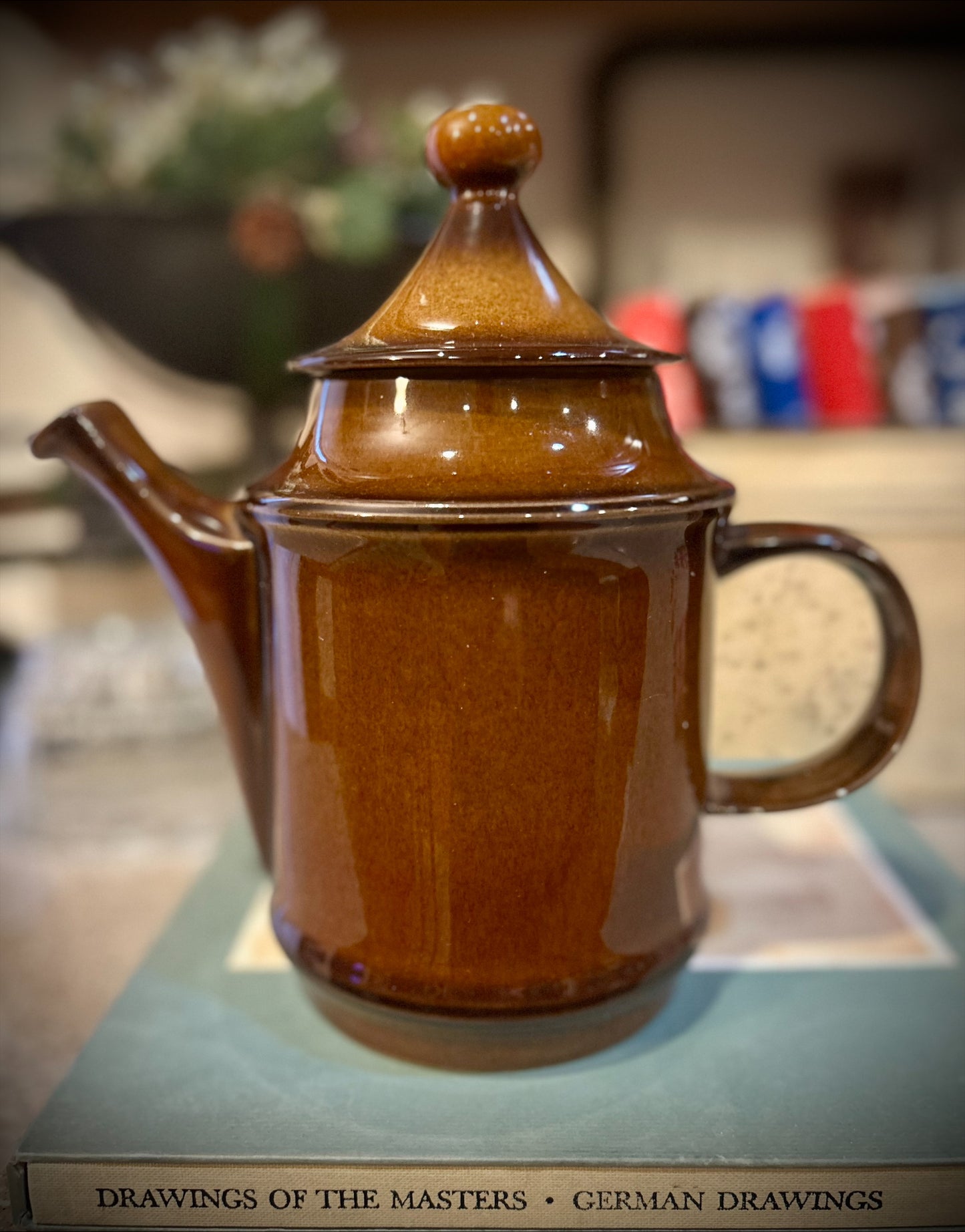 Vintage Goebel Tobago Oeslauer Ceramic Teapot 500/1 stamped, made in Bavaria West Germany
