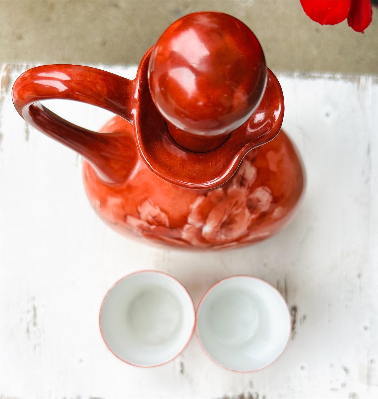 Stunning Vintage Hand painted Stamped French Decanter