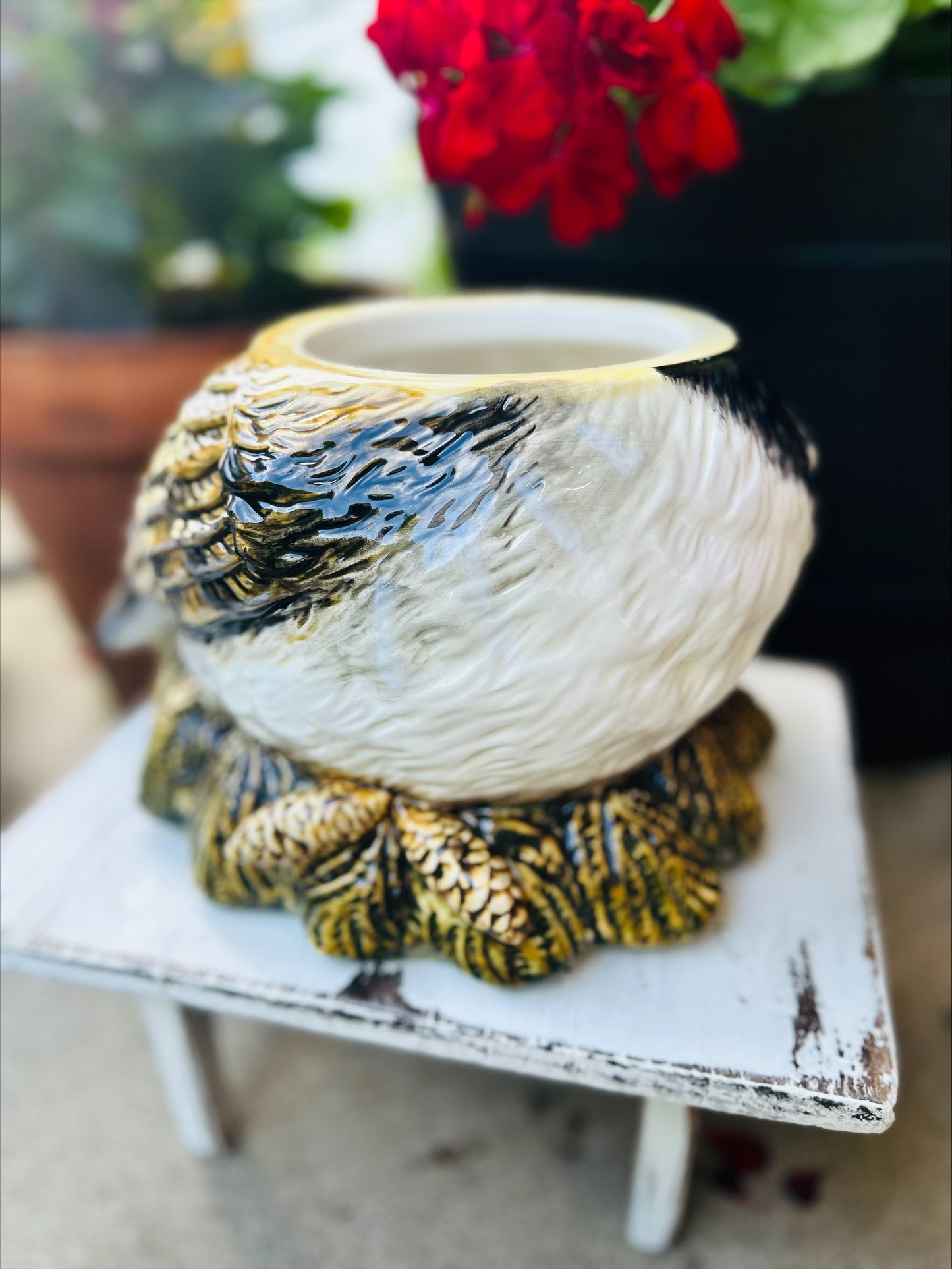 Large Big Sky Carvers "Fat Chickadee" Ceramic Cookie Jar Retired