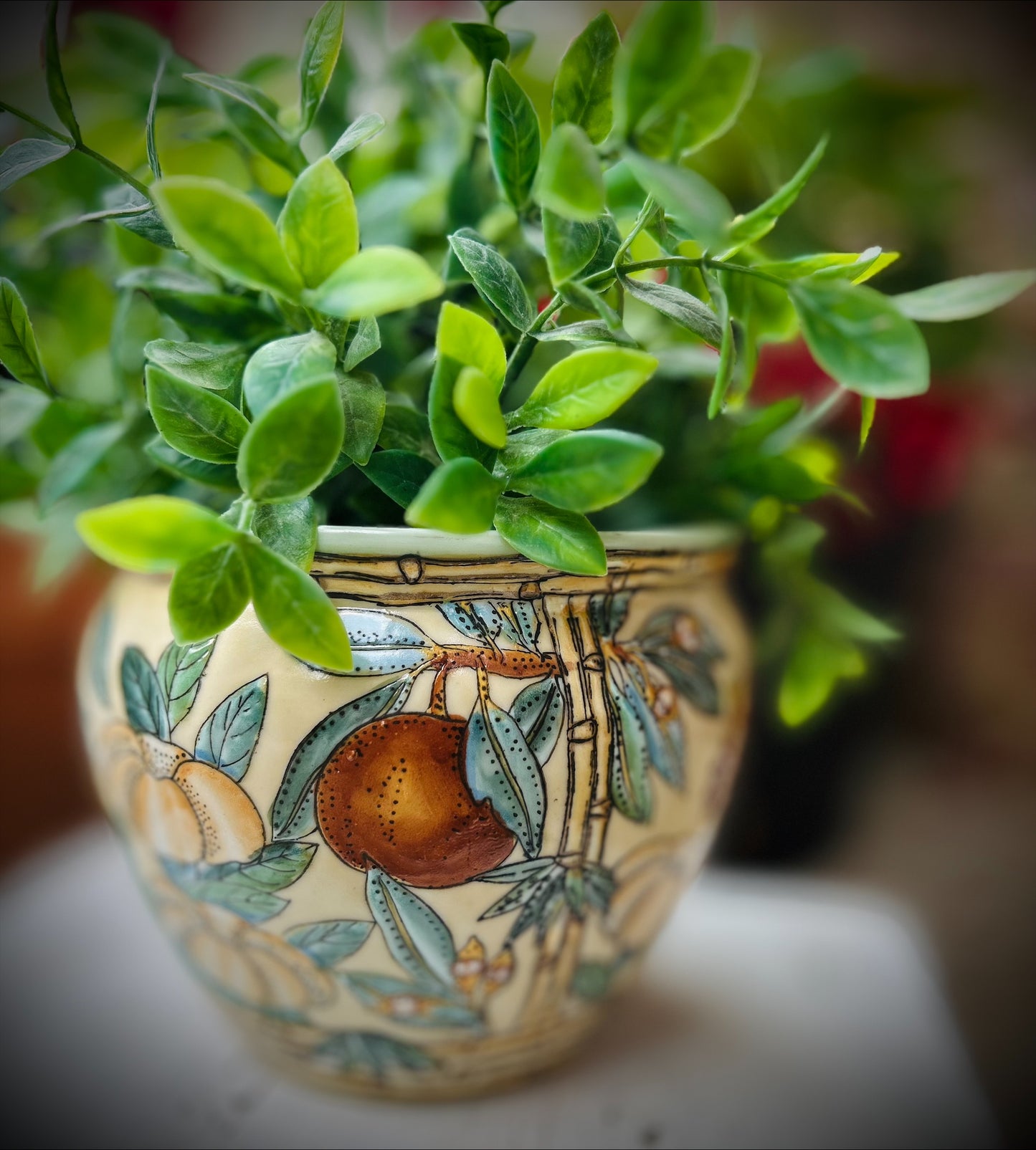 Andrea By Sadek "Blooming Fruit" Planter