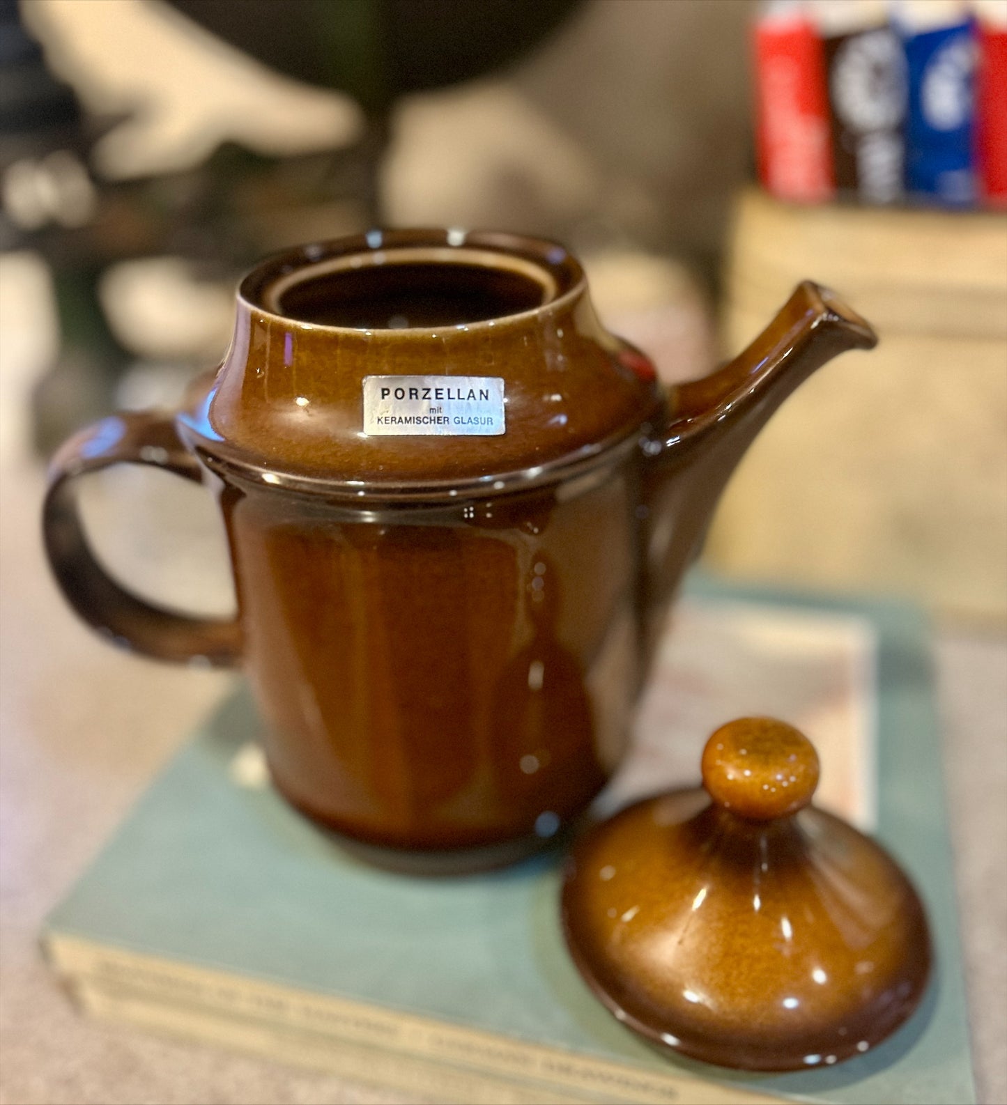 Vintage Goebel Tobago Oeslauer Ceramic Teapot 500/1 stamped, made in Bavaria West Germany