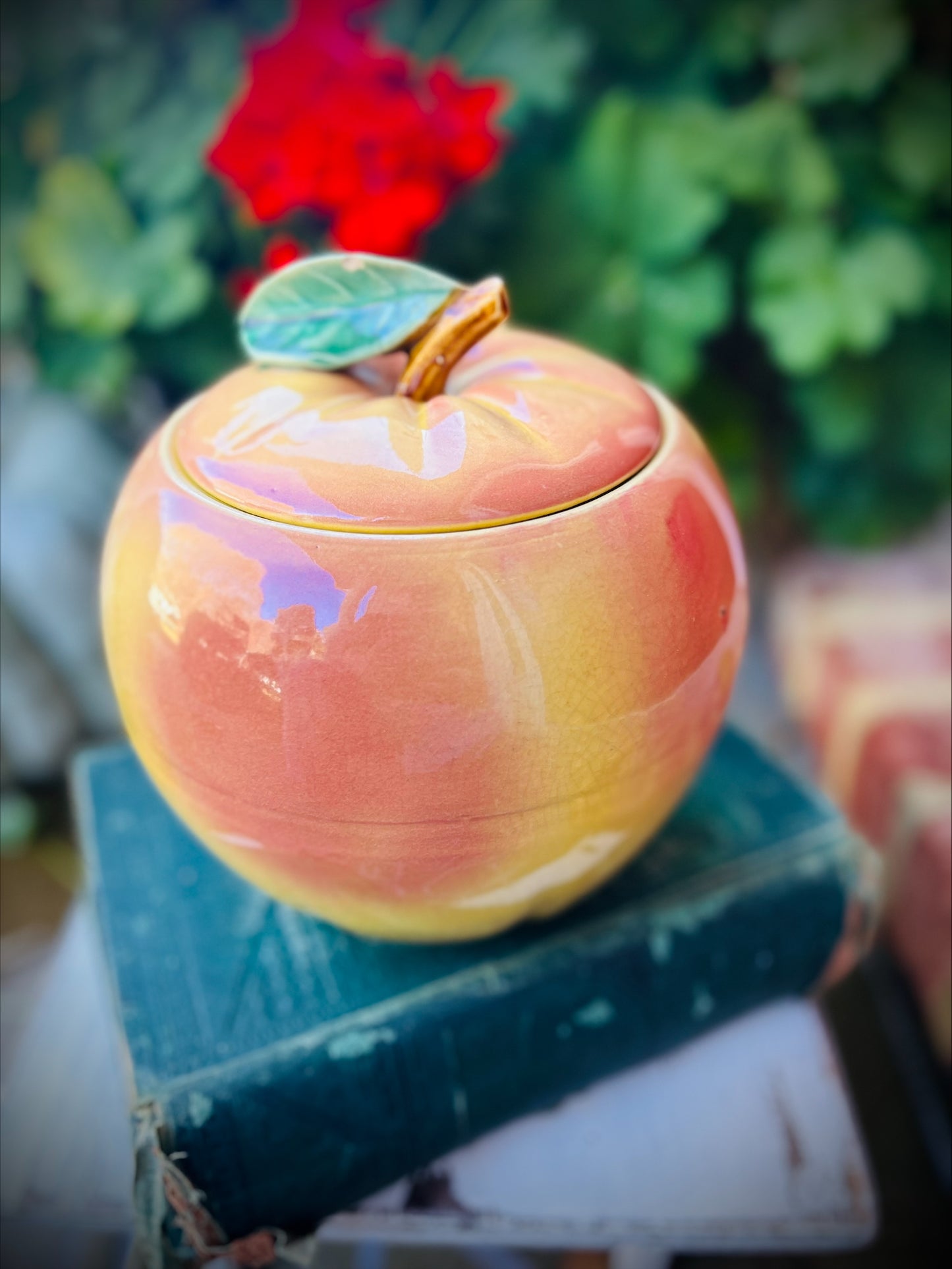 Blushing McCoy Apple Cookie Jar