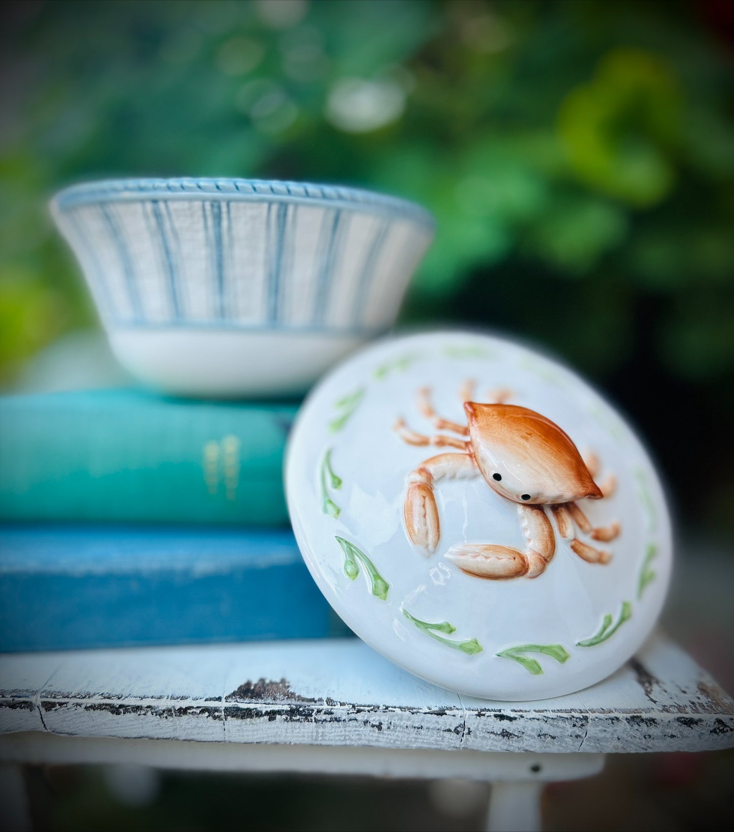 Fitz and Floyd Classics Seaboard Bowl with Lid