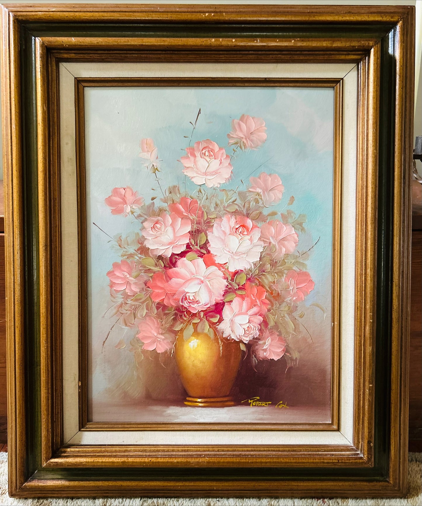 Vintage Robert Cox Still Life Painting.