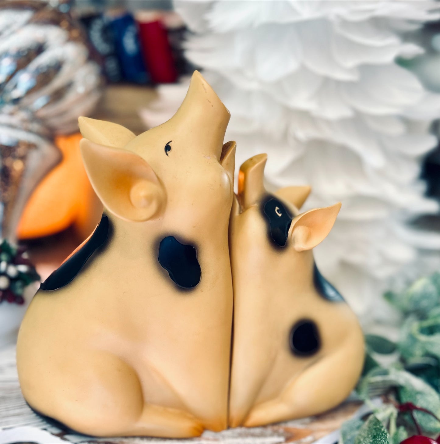 Vintage Piggy Bank Bookends