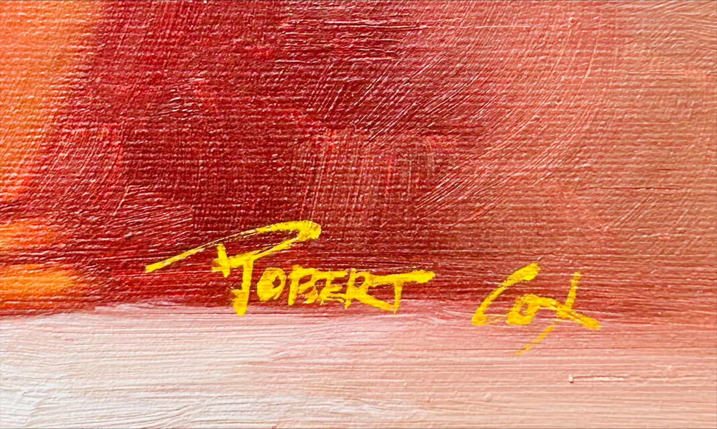 Vintage Robert Cox Still Life Painting.