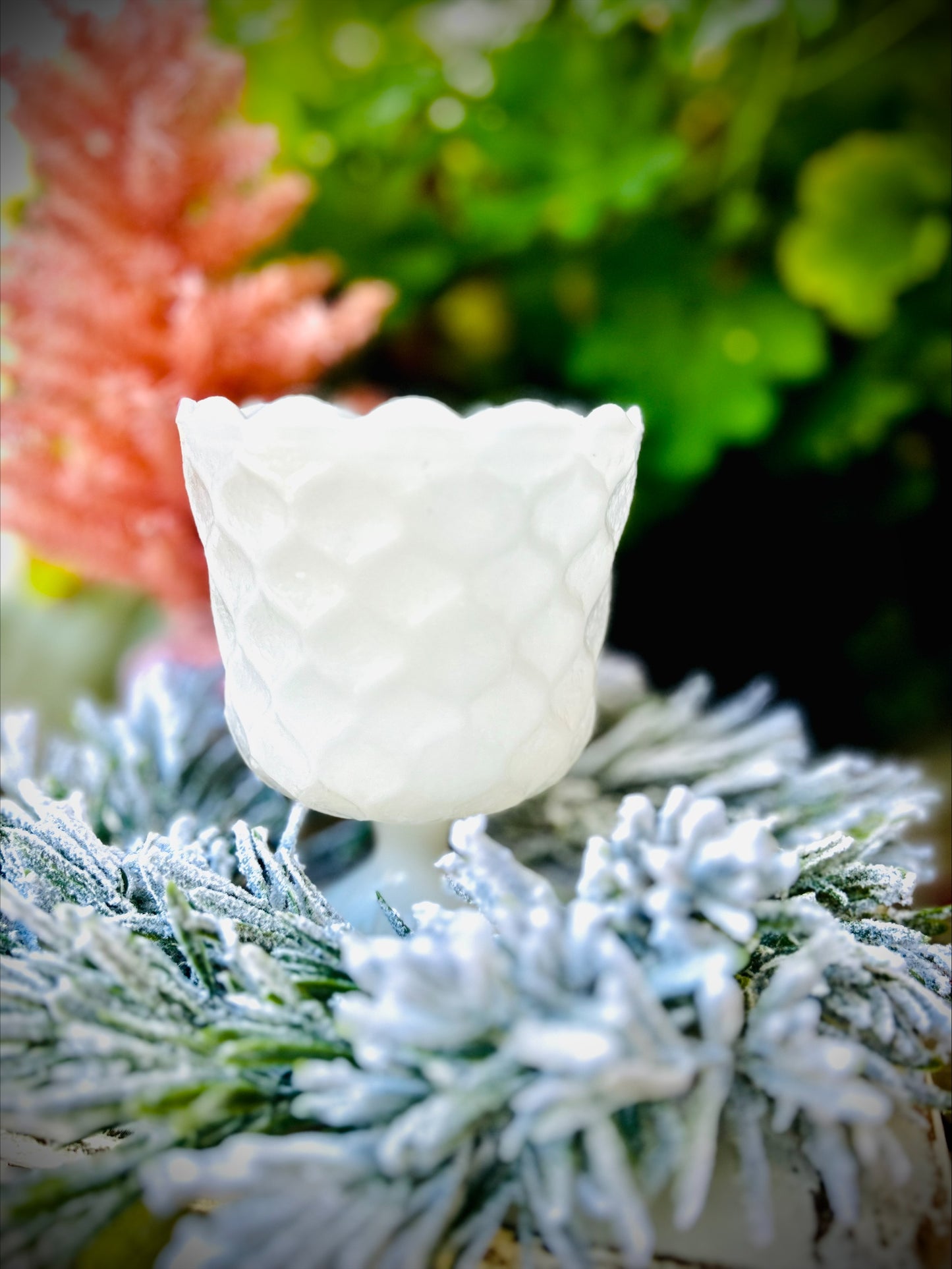 Milk Glass Candy Dish -EO Brody Company MJ42