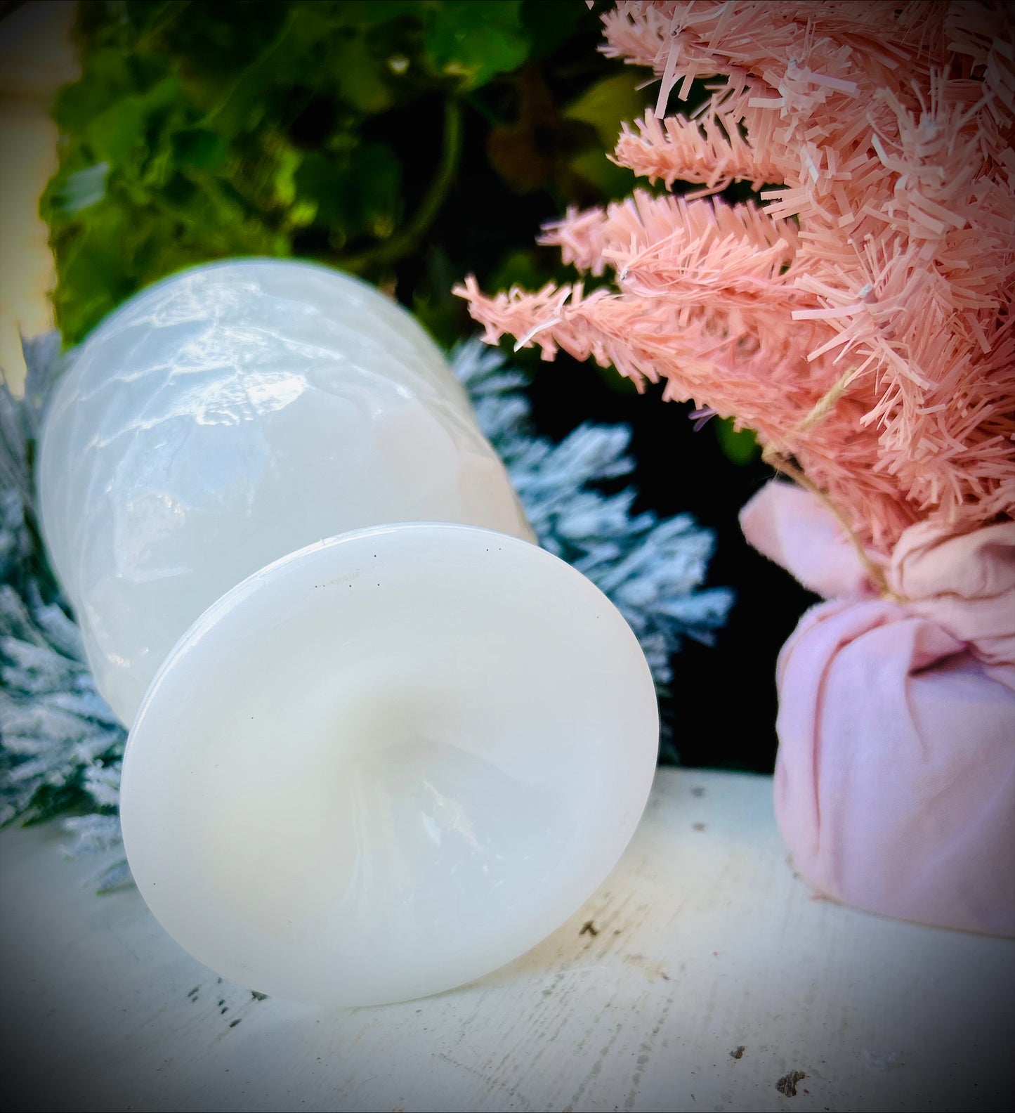 Milk Glass Candy Dish -EO Brody Company MJ42