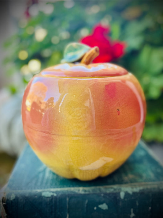 Blushing McCoy Apple Cookie Jar