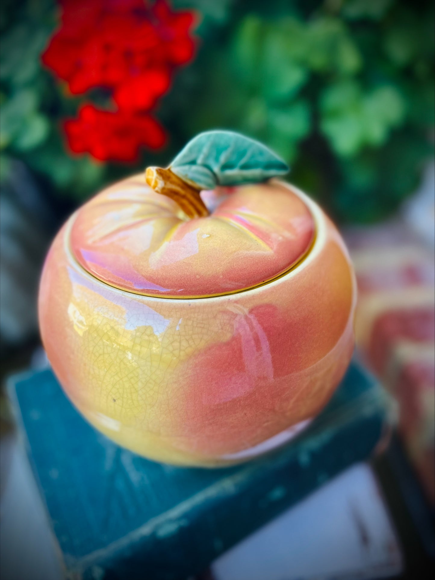 Blushing McCoy Apple Cookie Jar