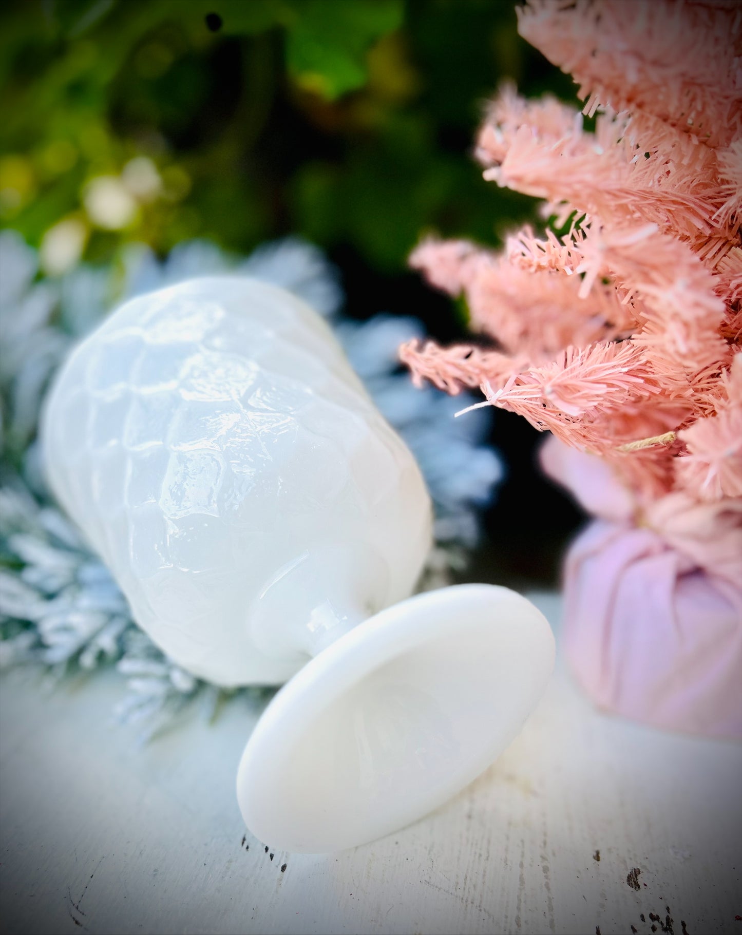 Milk Glass Candy Dish -EO Brody Company MJ42