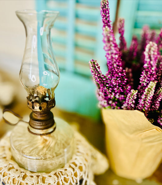 Vintage Mini Finger Oil Lamp