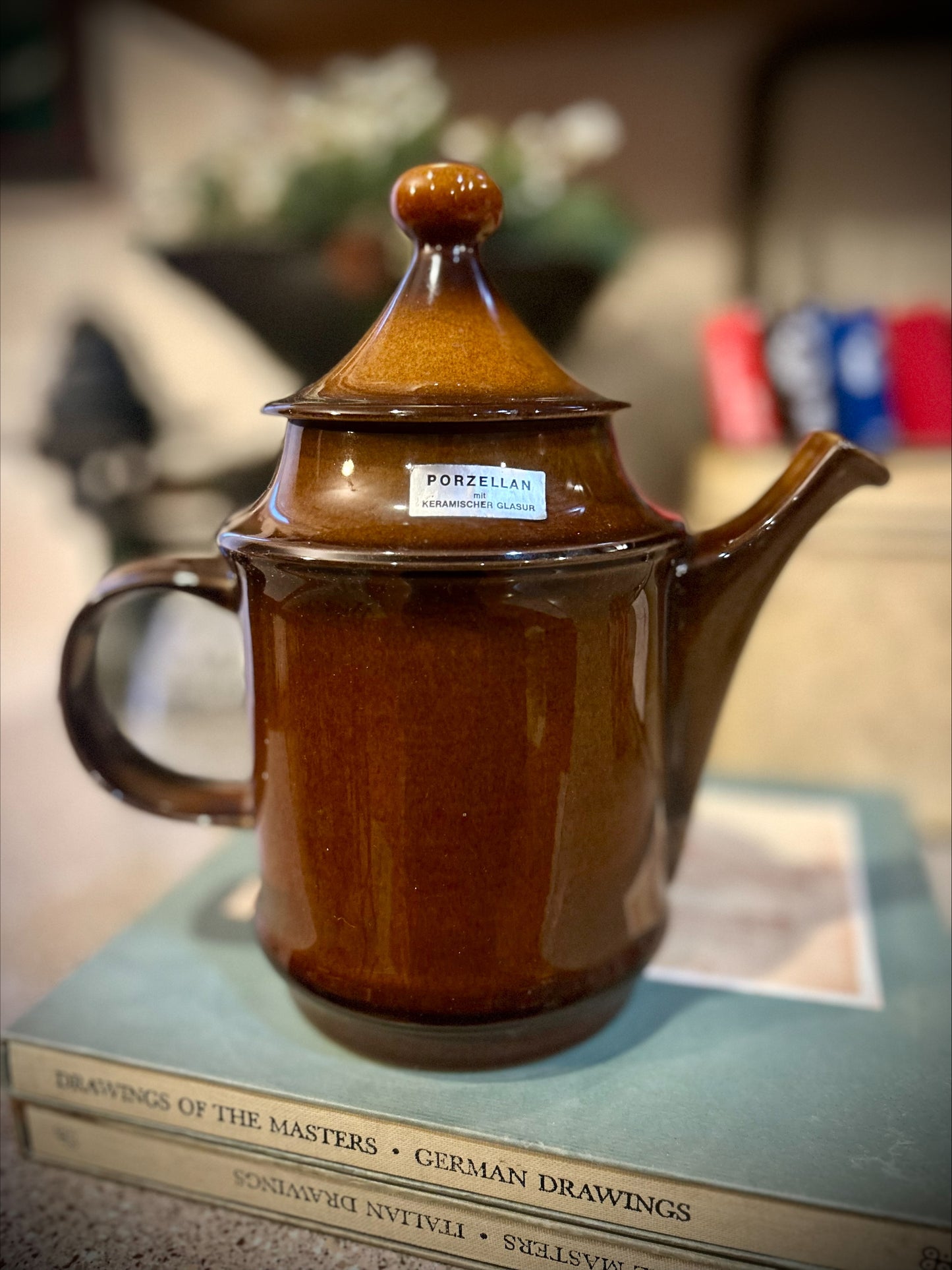 Vintage Goebel Tobago Oeslauer Ceramic Teapot 500/1 stamped, made in Bavaria West Germany
