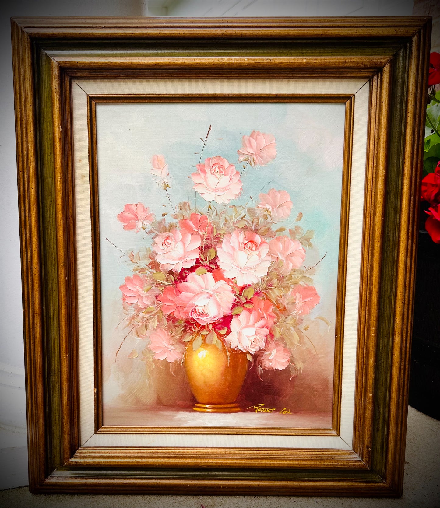 Vintage Robert Cox Still Life Painting.