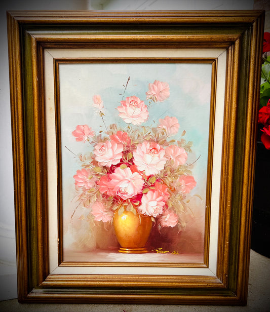 Vintage Robert Cox Still Life Painting.